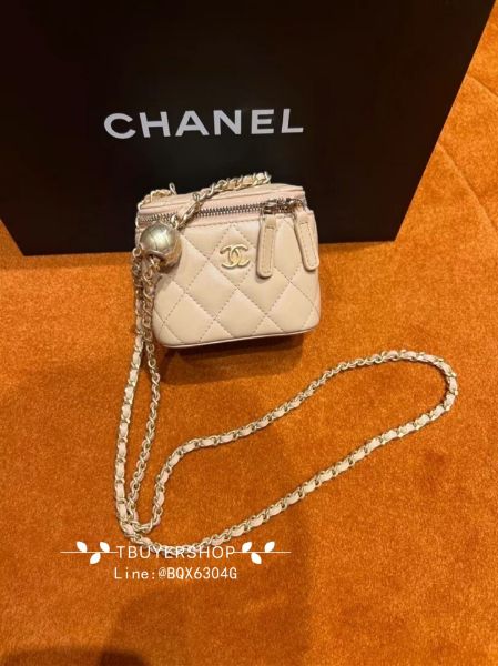 圖片 Chanel 金球 奶茶色金 小盒子