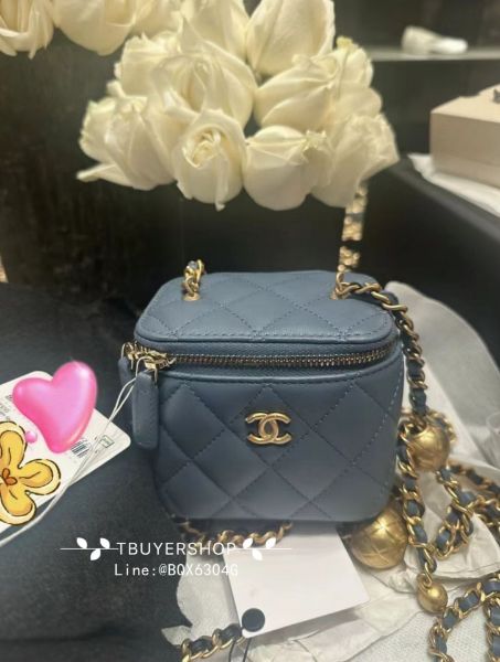 圖片 Chanel 23k 金球 深灰小盒子