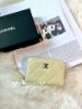 圖片 Chanel cf 小雞黃 淡金 荔枝皮  拉鍊錢包/卡包