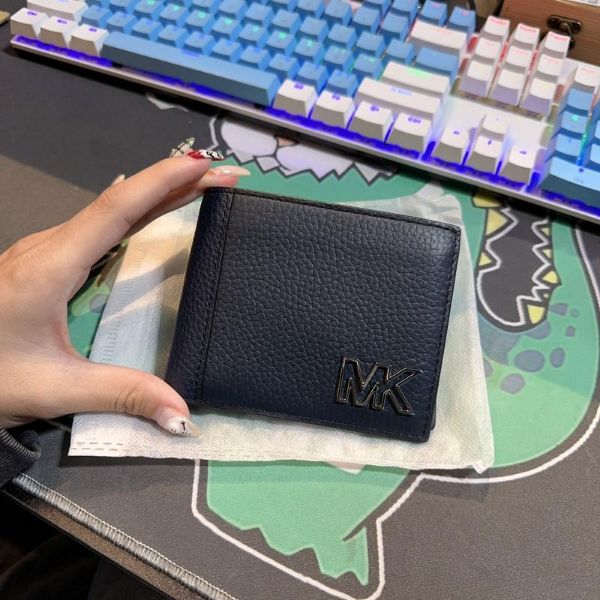 圖片 MK MICHAEL KORS 防刮皮革金屬LOGO-黑色