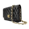 圖片 Chanel 展示品 油蠟羊皮金釦粗鏈斜背包WOC(AP3310-黑)