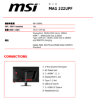 圖片 微星 MAG 322UPF /4K 160hz電競顯示器