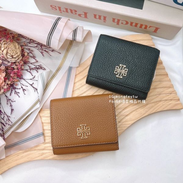 圖片 Tory Burch 大金 logo三折短夾