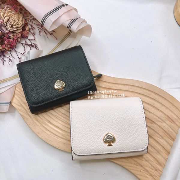 圖片 Kate spade｜KS 新款 兩折牛皮短夾