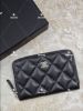 圖片 CHANEL 荔枝黑金 加大ㄇ字卡片零錢包