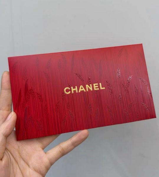 圖片 Chanel香奈兒  2025年金麥穗紅包袋 2入一組附緞帶