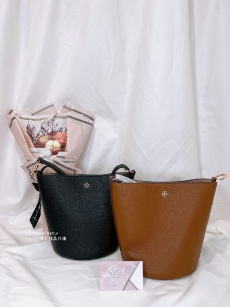 圖片 Tory Burch｜TB 小金logo 兩用水桶包  斜背包