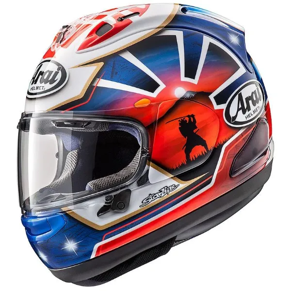 圖片 ARAI RX7X PEDROSA 侍 SPIRIT  小丹尼 藍武士