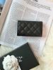 圖片 Chanel 23a 黑鑽 大雙c 荔枝皮 單層卡包/錢包