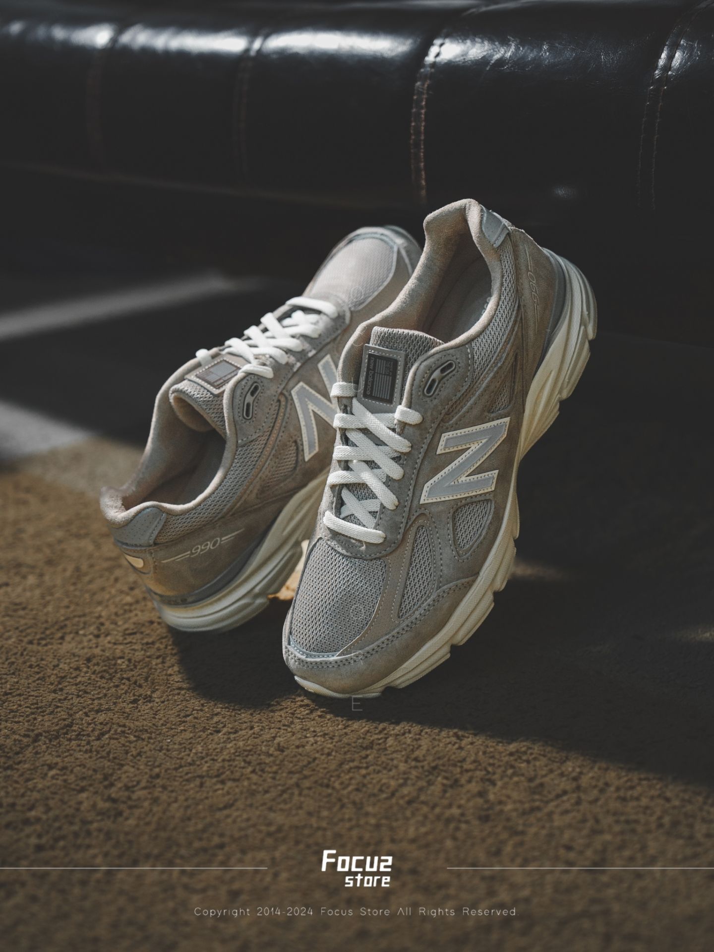 靴 Kith x New Balance 990 V4 moonrock 27.5 KITH × New Balance 990V4 Moonrock Made in USA U990KT4 Men's