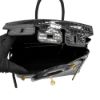 圖片 Hermes Birkin 稀有鱷魚皮金釦手提鉑金包-25cm(U刻/89黑)