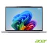 圖片 acer Swift 14 AI SF14-61T-R4T0 宏碁全新時尚輕纖筆電/AI 9 365/AMD 880M/32GB DDR5/1TB PCIe/14吋 IPS/LED背光/霧面/觸控/WUXGA/LED背光/W11🎈送保護套/滑鼠墊/鍵盤膜🎈