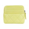 圖片 Chanel 展示品 菱格羊皮銀釦零錢包(AP2061-淺黃)
