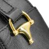 圖片 Gucci 展示品 1955 Horsebit 牛皮馬銜釦金拉鍊斜背相機包(760196-黑)