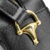 圖片 Gucci 展示品 1955 Horsebit 牛皮馬銜釦金拉鍊斜背相機包(760196-黑)