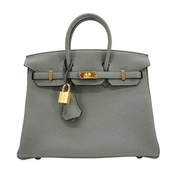 圖片 Hermes Birkin 25 Togo牛皮金釦手提包(B刻/OL積雲灰)