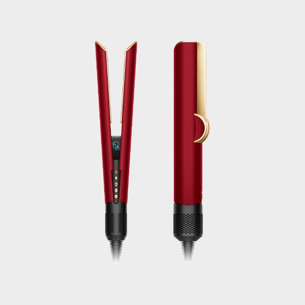 圖片 新品.ᐟ.ᐟ.ᐟ Dyson airstrait™ 二合一吹風直髮器 絲絨紅禮盒版｜贈 原廠架+光澤雙梳+Oster 隨身瓶果汁機〈有點厲害-零卡分期 〉Z-104-HT01-RD