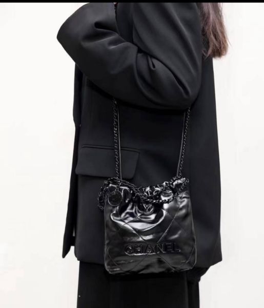 圖片 Chanel 22bag mini So black 