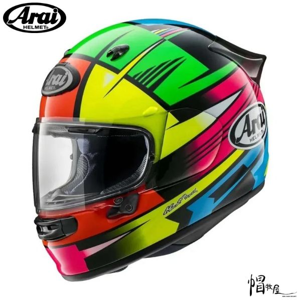 圖片 【帽牧屋】ARAI Astro-GX ROCK MULTI 彩 亮光 彩繪 休閒 全罩式 安全帽  藍芽預留耳機孔 雙D扣 全罩