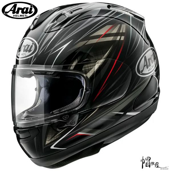 圖片 【帽牧屋】ARAI RX7X Radical 黑 亮面 彩繪 全罩 安全帽  限量 藍芽預留耳機孔 雙D扣
