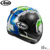 圖片 【帽牧屋】ARAI RX7X REA SB2 GREEN 亮面 選手彩繪 全罩 安全帽  限量 藍芽預留耳機孔 雙D扣
