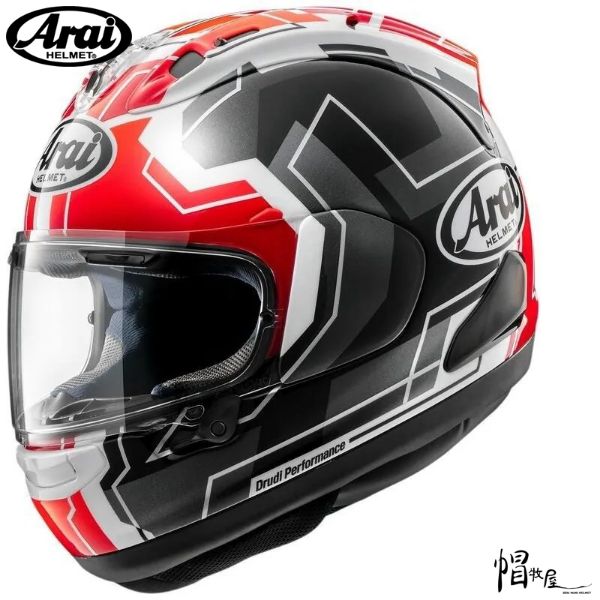 圖片 【帽牧屋】ARAI RX7X REA SB2 RED 亮面 選手彩繪 全罩 安全帽  限量 藍芽預留耳機孔 雙D扣