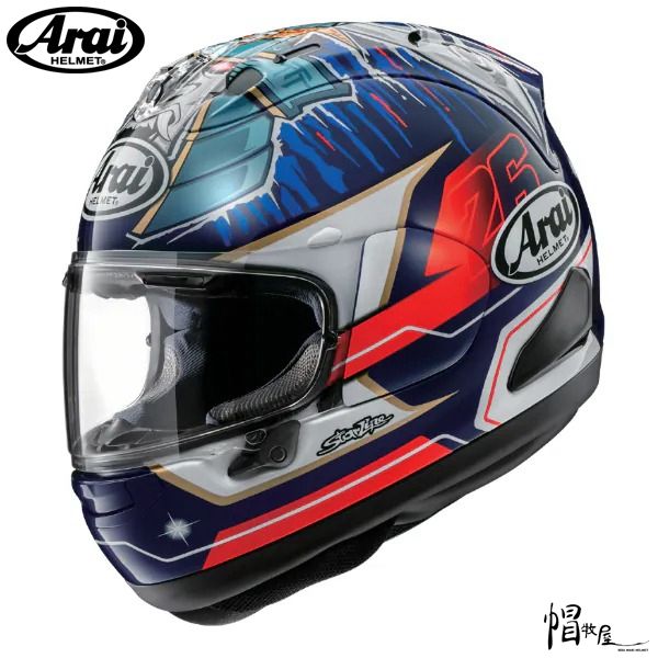 圖片 【帽牧屋】ARAI RX7X PEDROSA SHOGUN 亮面 選手彩繪 全罩 安全帽  限量 藍芽預留耳機孔 雙D扣