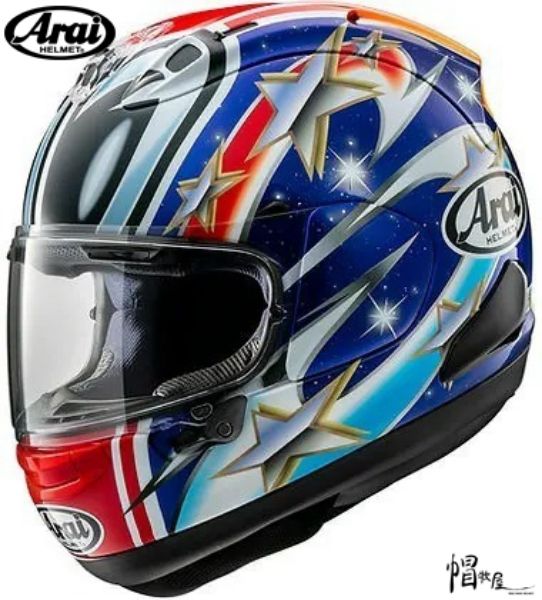 圖片 【帽牧屋】ARAI RX7X NAKANO RED 99 亮面 選手彩繪 全罩 安全帽  限量 藍芽預留耳機孔 雙D扣
