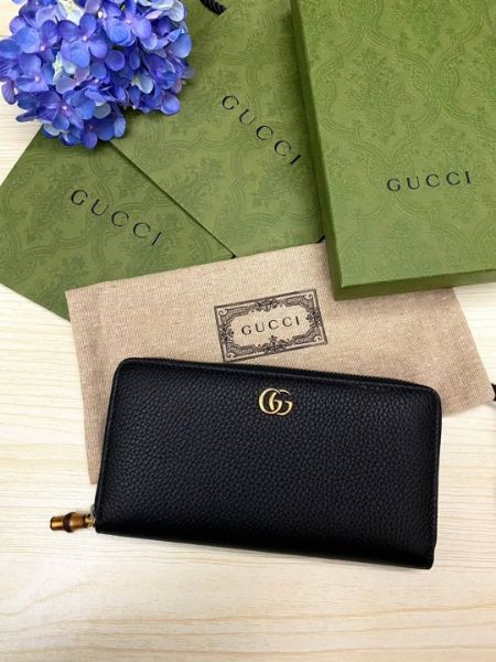 圖片 ［SKR精品服飾］Gucci 專櫃款 竹節拉鍊長夾