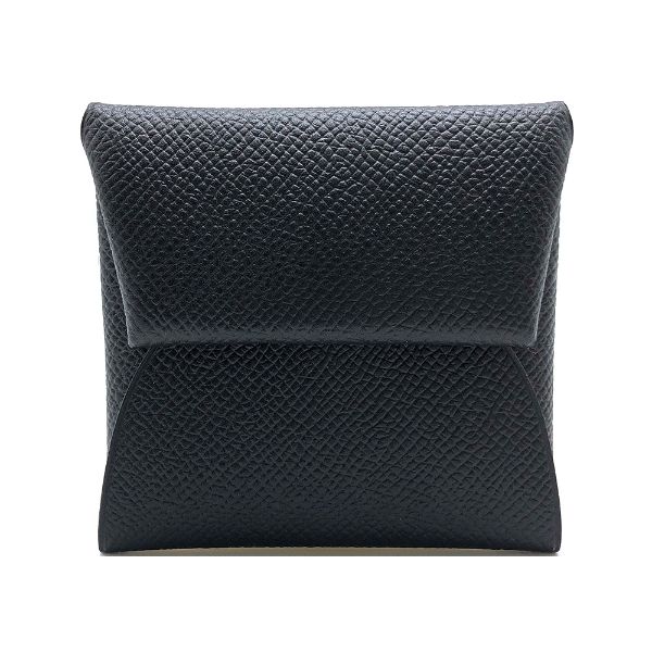 圖片 Hermes 展示品 Bastia Epsom 牛皮方型暗釦零錢包(黑)
