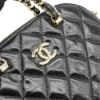 圖片 Chanel 展示品 Matelasse 亮面羊皮淡金鍊二用貝殼包-小(AS5130-黑)
