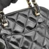 圖片 Chanel 展示品 Matelasse 亮面羊皮淡金鍊二用貝殼包-小(AS5130-黑)