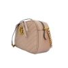 圖片 Gucci GG Marmont 仿舊金雙G牛皮拉鍊斜肩背包-24cm(447632-奶茶色)
