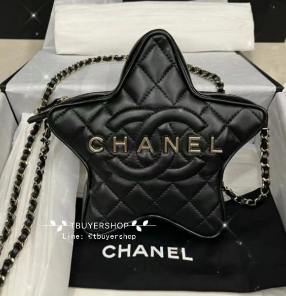 圖片 Chanel 24c 黑金 限量款星星包