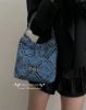 圖片 Chanel 24p 22bag mini 牛仔包格紋設計 歐洲票