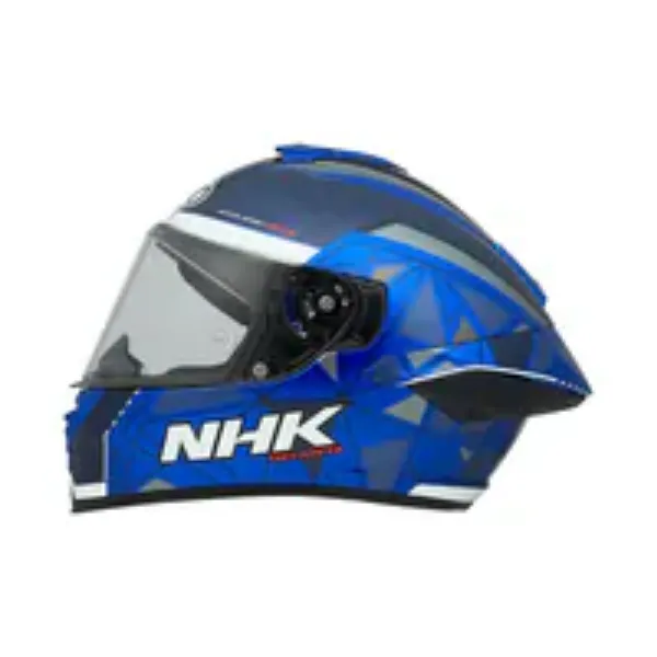 圖片 『嘉義Riderment萊德曼騎士部品』NHK K5R 鐵三角 (Triangle) 亮MD藍 彩繪 全罩安全帽/通勤全罩安全帽