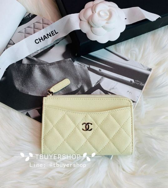 圖片 Chanel cf 小雞黃  L拉鍊錢包/卡包