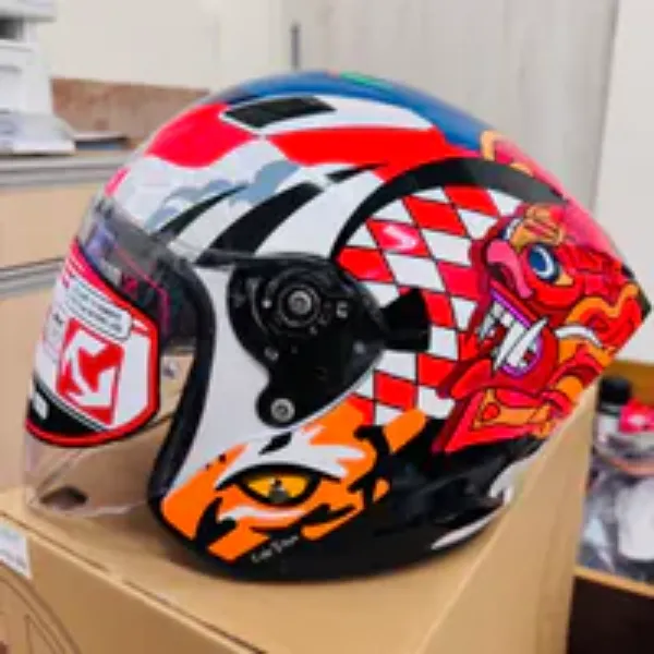 圖片 『嘉義Riderment萊德曼騎士部品』NHK S1GP PRO BB#7 彩繪 3/4罩安全帽/內墨鏡安全帽