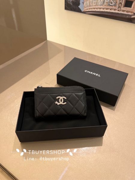 圖片 Chanel 流星 大雙c 黑色 L錢包/卡包