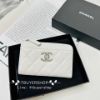 圖片 Chanel 24p 白銀  荔枝皮 coco字母logo 絲巾內裏L拉鍊錢包/卡包