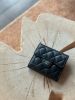 圖片 CHANEL荔枝牛皮三折短夾 黑銀