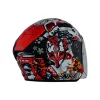 圖片 『嘉義Riderment萊德曼騎士部品』NHK S1GP PRO 藝妓 Geisha 黑紅 彩繪 3/4罩安全帽/內墨鏡安全帽