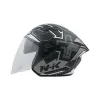 圖片 『嘉義Riderment萊德曼騎士部品』NHK S1GP PRO 復仇之速 黑銀 彩繪 3/4罩安全帽/內墨鏡安全帽