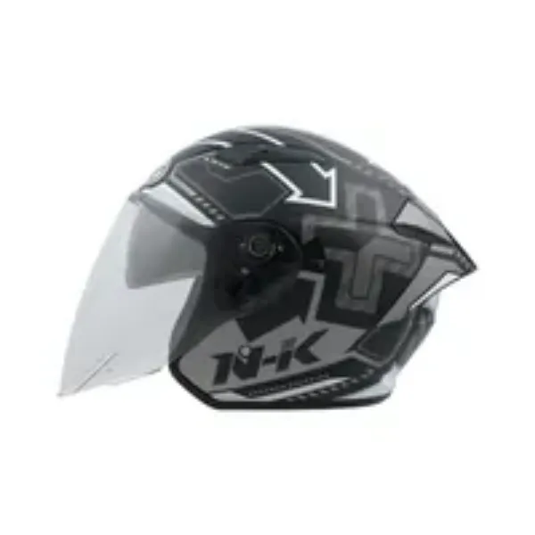圖片 『嘉義Riderment萊德曼騎士部品』NHK S1GP PRO 復仇之速 黑銀 彩繪 3/4罩安全帽/內墨鏡安全帽