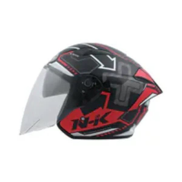 圖片 『嘉義Riderment萊德曼騎士部品』NHK S1GP PRO 復仇之速 黑紅 彩繪 3/4罩安全帽/內墨鏡安全帽