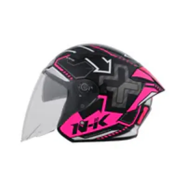 圖片 『嘉義Riderment萊德曼騎士部品』NHK S1GP PRO 復仇之速 黑粉 彩繪 3/4罩安全帽/內墨鏡安全帽