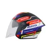 圖片 『嘉義Riderment萊德曼騎士部品』NHK S1GP PRO 力豹仕#2 M. Repsol 彩繪 3/4罩安全帽/內墨鏡安全帽