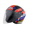 圖片 『嘉義Riderment萊德曼騎士部品』NHK S1GP PRO 力豹仕#2 M. Repsol 彩繪 3/4罩安全帽/內墨鏡安全帽