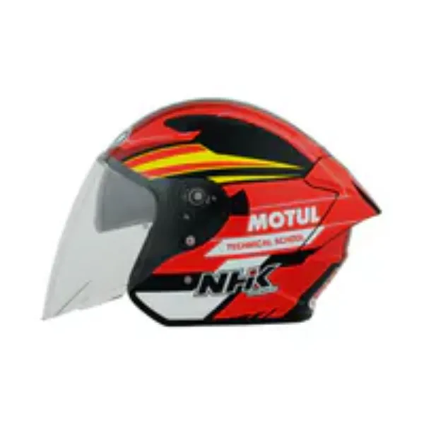 圖片 『嘉義Riderment萊德曼騎士部品』NHK S1GP PRO 摩特 (M. Motul) 彩繪 3/4罩安全帽/內墨鏡安全帽