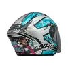 圖片 『嘉義Riderment萊德曼騎士部品』NHK S1GP PRO AM69#1 銀底 (Archie Mcdonald) 選手彩繪 3/4罩安全帽/內墨鏡安全帽